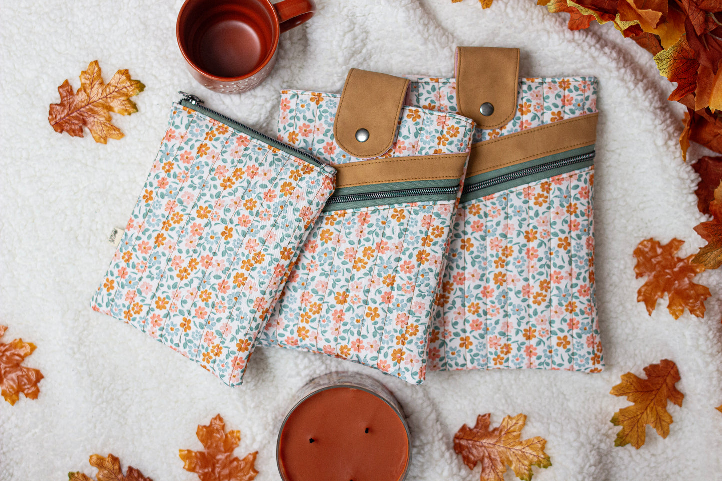 Book Sleeve: Fall Floral