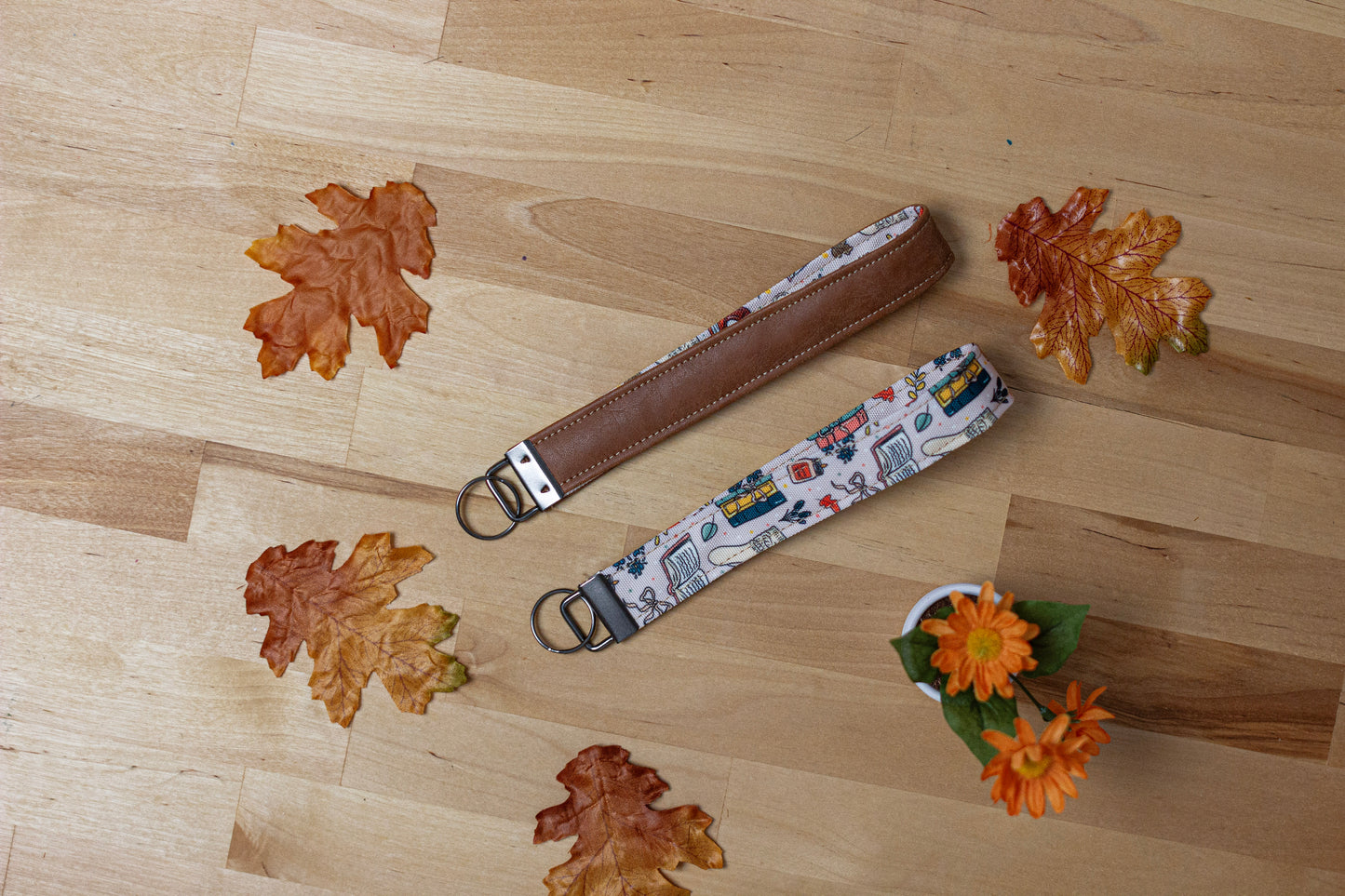 Key Fob Wristlet Strap: Cozy Fall Books