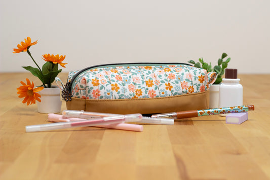 Pencil or Pen Pouch: Fall Floral