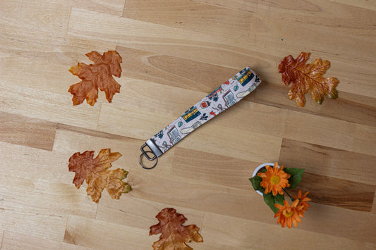 Key Fob Wristlet Strap: Cozy Fall Books